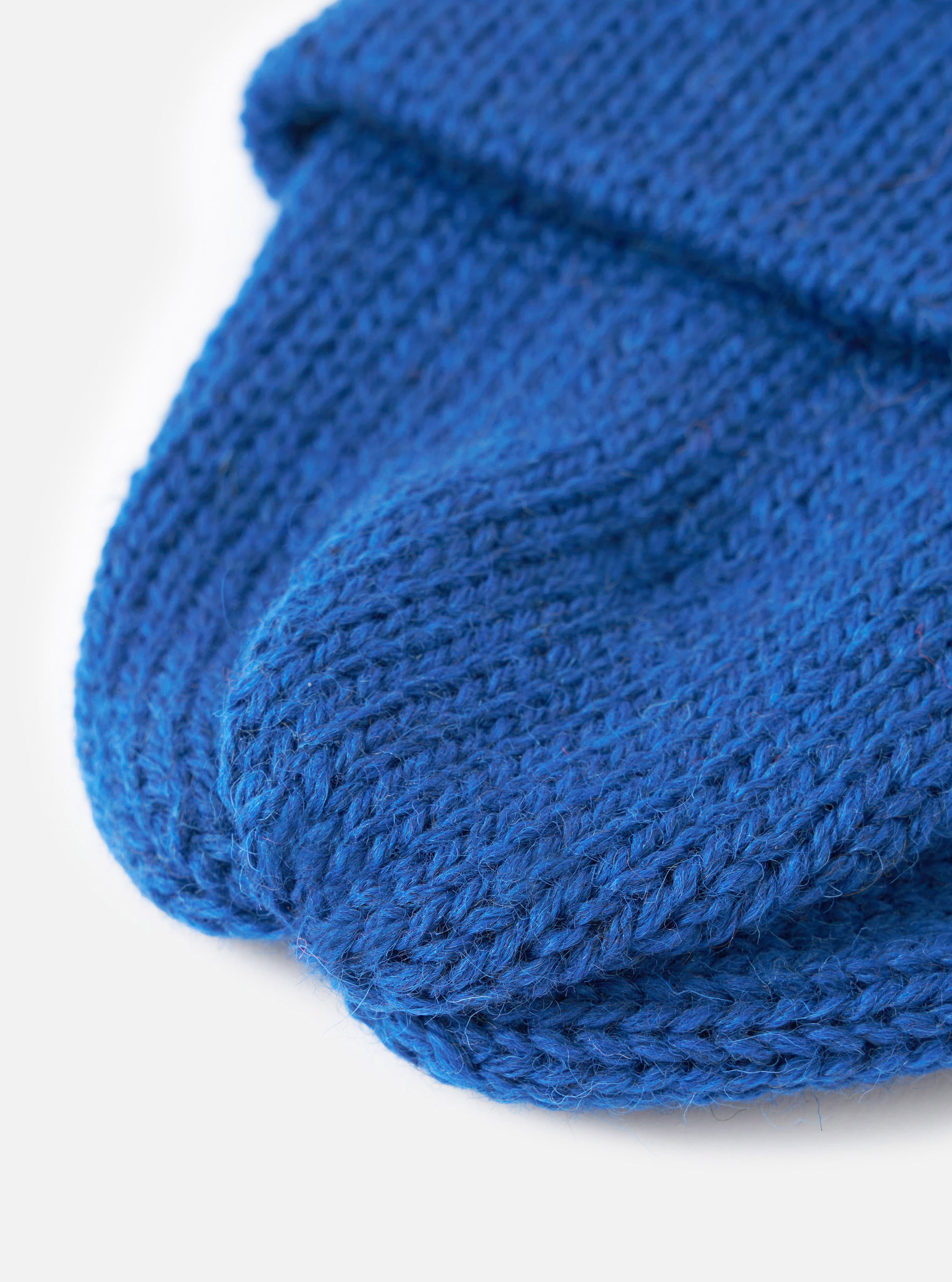 Bright Navy British Wool Short Watch Cap