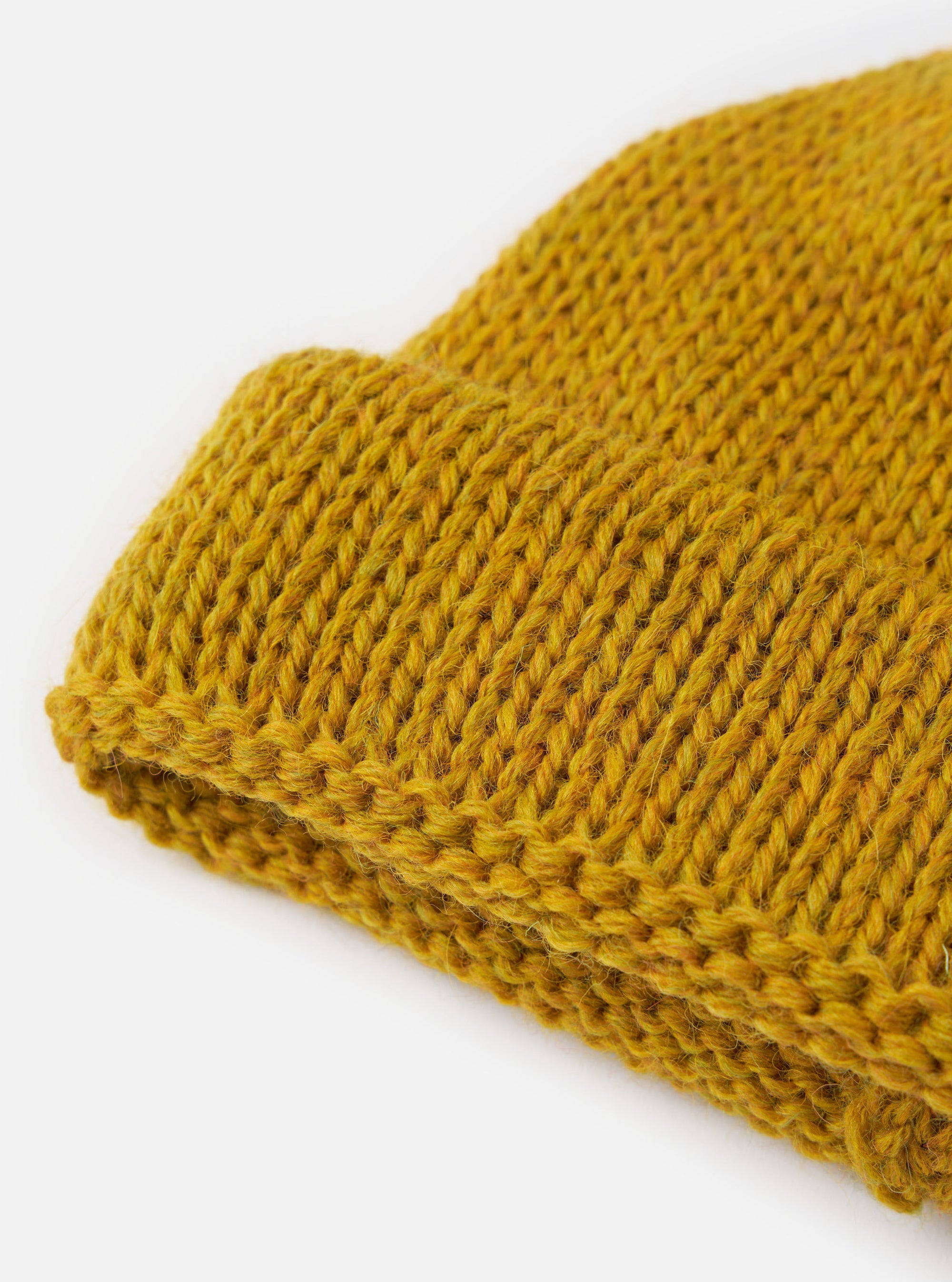Mustard British Wool Short Watch Cap
