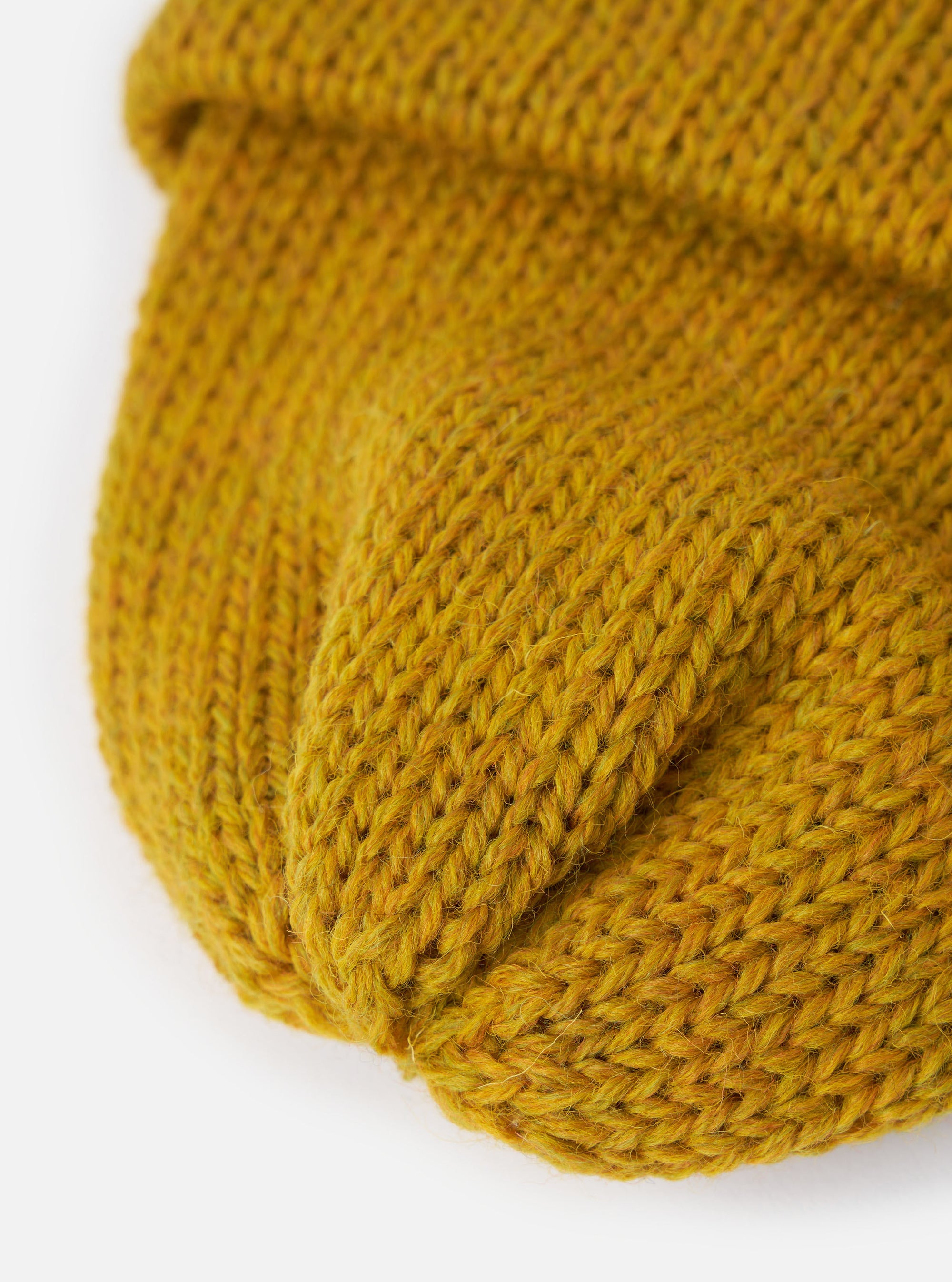 Mustard British Wool Short Watch Cap