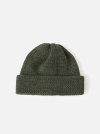 Olive British Wool Short Watch Cap