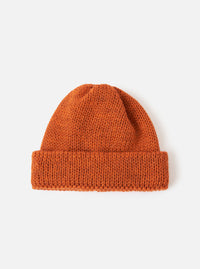 Orange British Wool Short Watch Cap