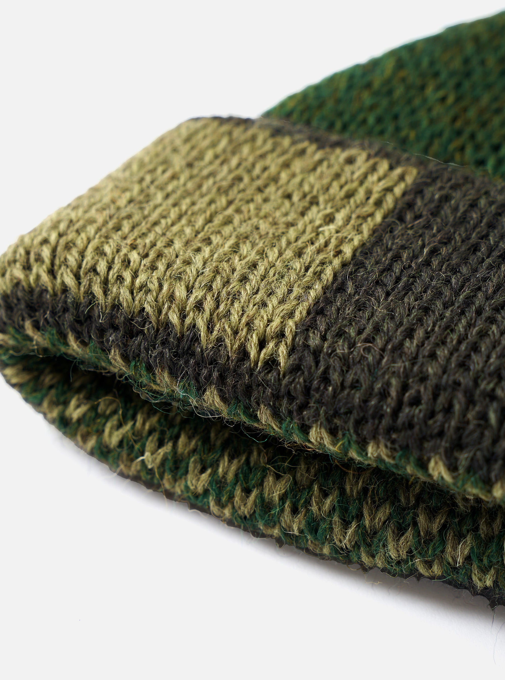 Olive British Wool Short Watch Cap