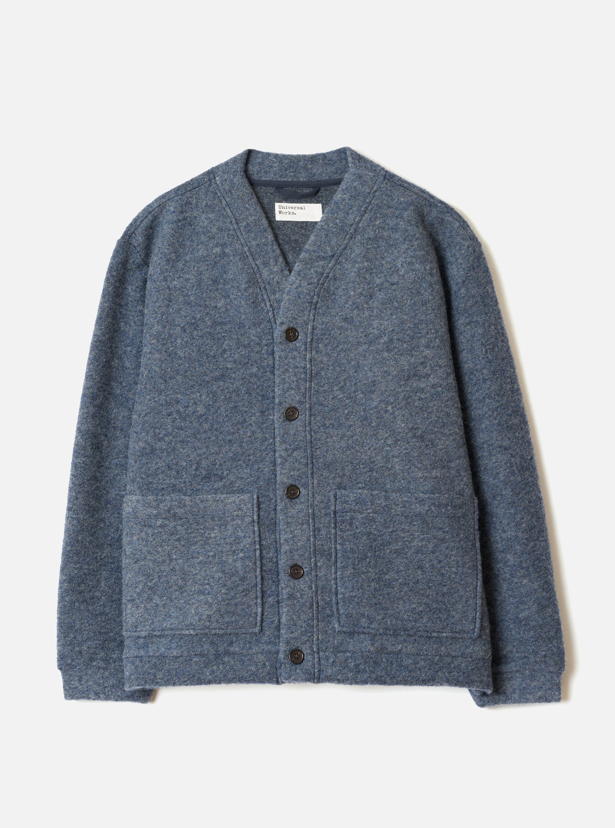 Slate Blue Wool Fleece Advance Cardigan