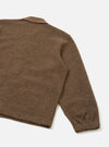 Brown Marl Wool Fleece Rams Jacket