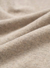 Fabric swatch image showing a close-up view of the Dark Sand Recycled Wool Mix SJ Pullover L/S Shirt material, highlighting the heathered sand shade and soft recycled wool jersey knit texture.