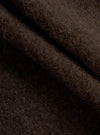 A square fabric swatch image of the Brown/Indigo Wool Fleece Cardigan on a plain background, focusing on the rich combination of brown and indigo fibers woven together into a warm wool fleece blend.