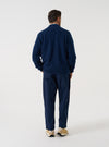 Navy Alpaca Knit David Cardigan