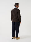 Brown Alpaca Knit Lyon Crew