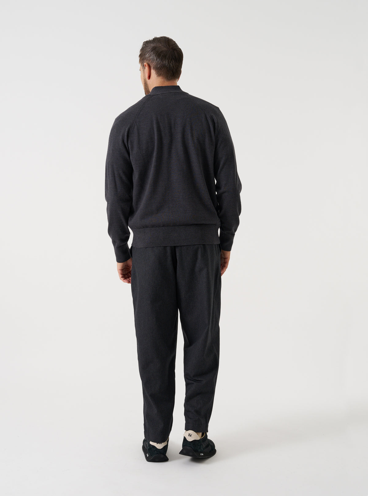 Charcoal Merino Loose Cardigan II
