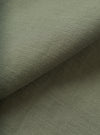 A close-up fabric swatch image showcasing the rich olive green tone and distinct slub sateen texture of the cotton fabric. The material fills the entire frame to highlight the intricate weave details.
