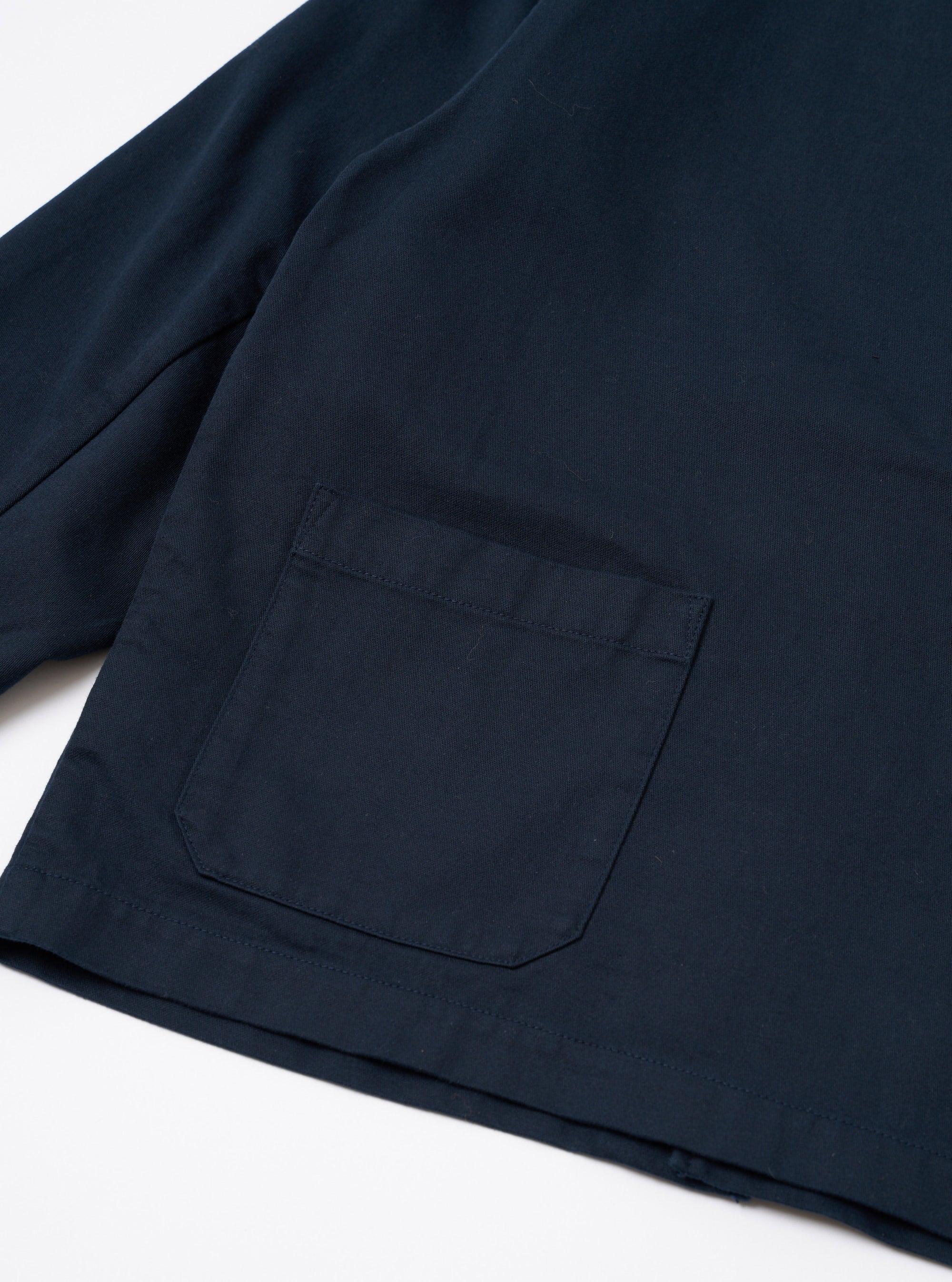 Navy Slub Sateen Ives Jacket