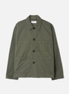 Olive Slub Sateen Ives Jacket