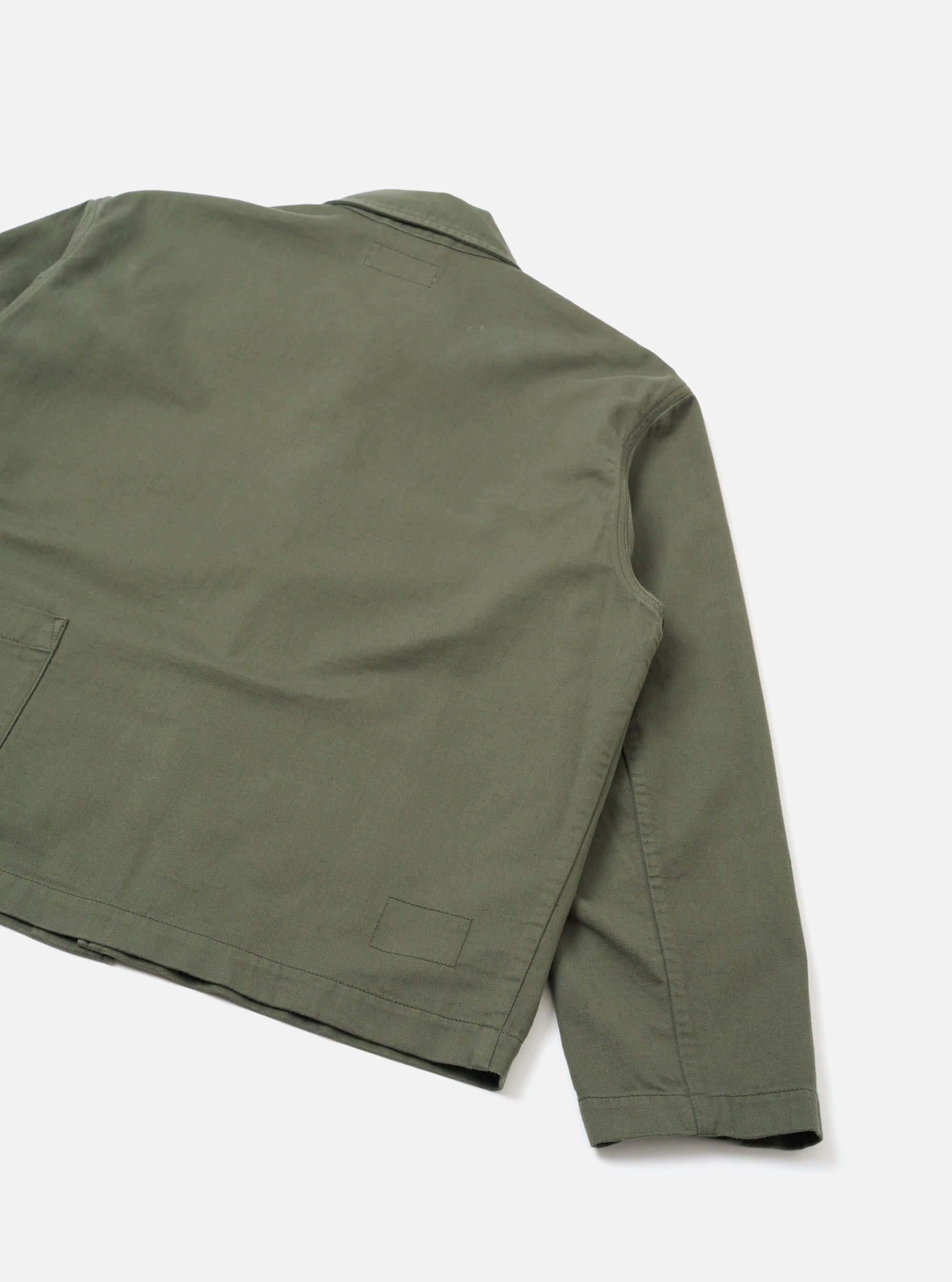 Olive Slub Sateen Ives Jacket