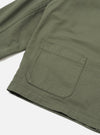 Olive Slub Sateen Ives Jacket