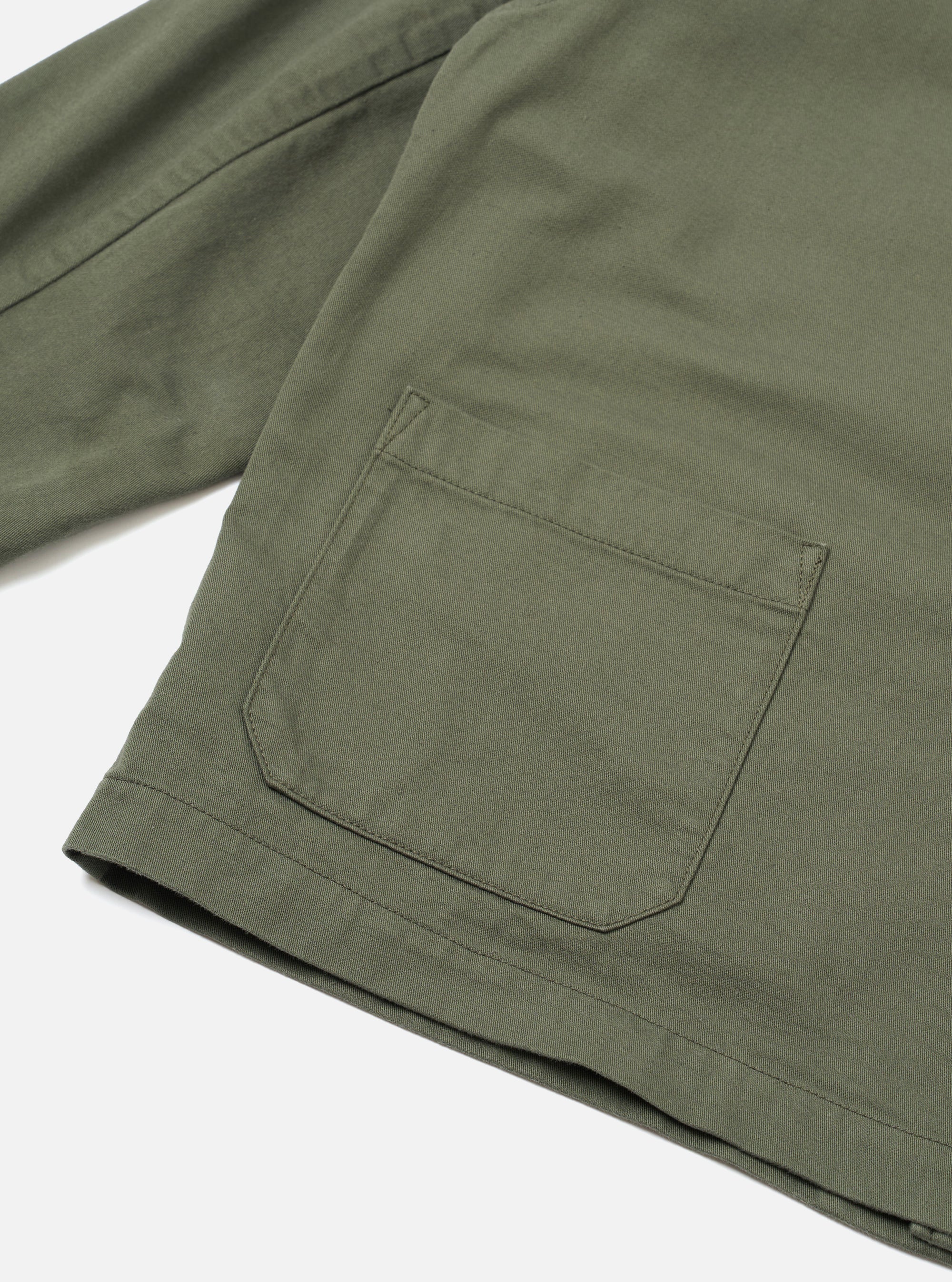 Olive Slub Sateen Ives Jacket