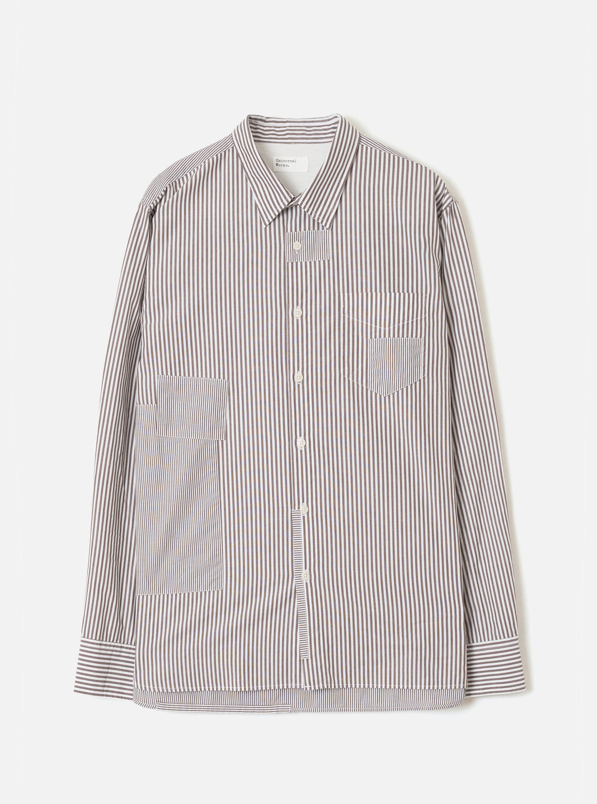 Brown Queens Cotton Patched Shirt