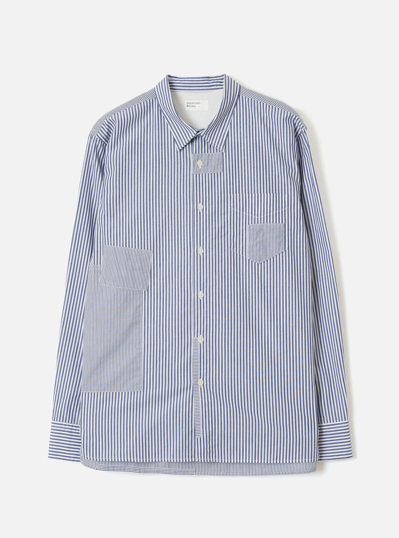 Navy Queens Cotton Patched Shirt