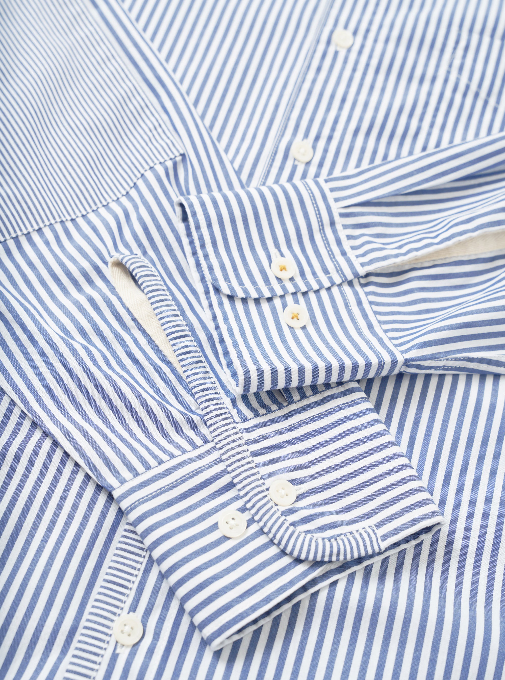 Navy Queens Cotton Patched Shirt