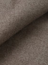 A close-up fabric swatch view filling the entire frame to demonstrate the rich texture, fine weave, and deep brown color of the material used in the Brown Monty Cotton Tencel Zip Shirt.