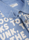 Front view of the Sky Blue Monty Cotton Tencel Standard Shirt displayed against a plain off-white studio background. The image showcases the classic collar, front button placket, chest pocket, and lightweight texture.