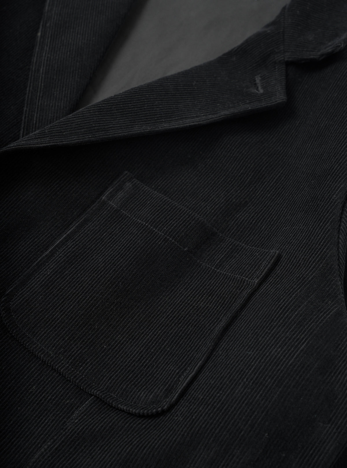 Black Cat Cord Two Button Jacket