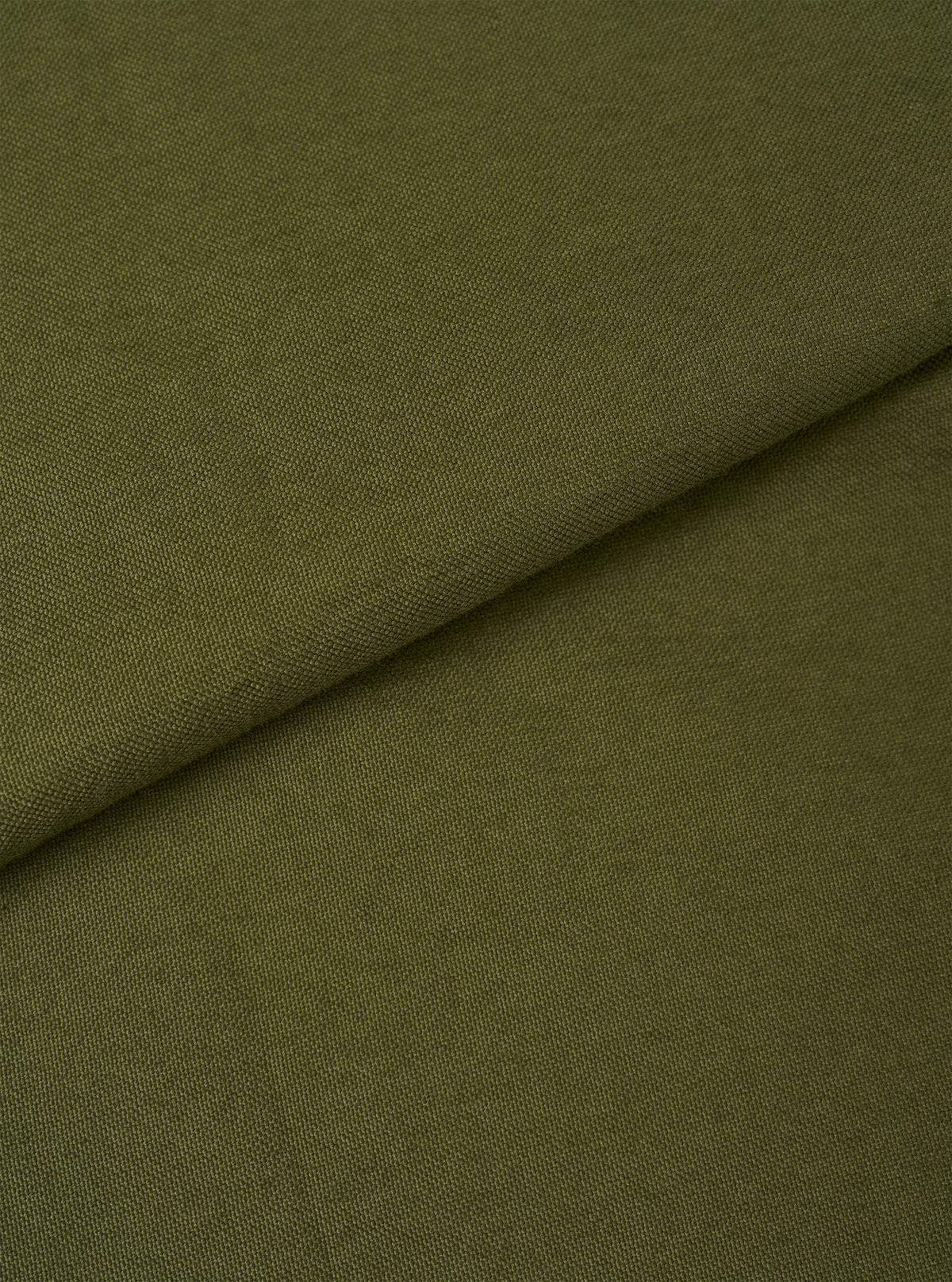 A close-up fabric swatch image displaying the fine weave and soft cotton material of the Olive R.Oxford Lazy Day Shirt, highlighting the earthy olive green shade and fabric detail.