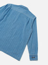 Washed Indigo Recycled Herringbone Attendant Shirt