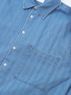 Washed Indigo Recycled Herringbone Lucky Shirt