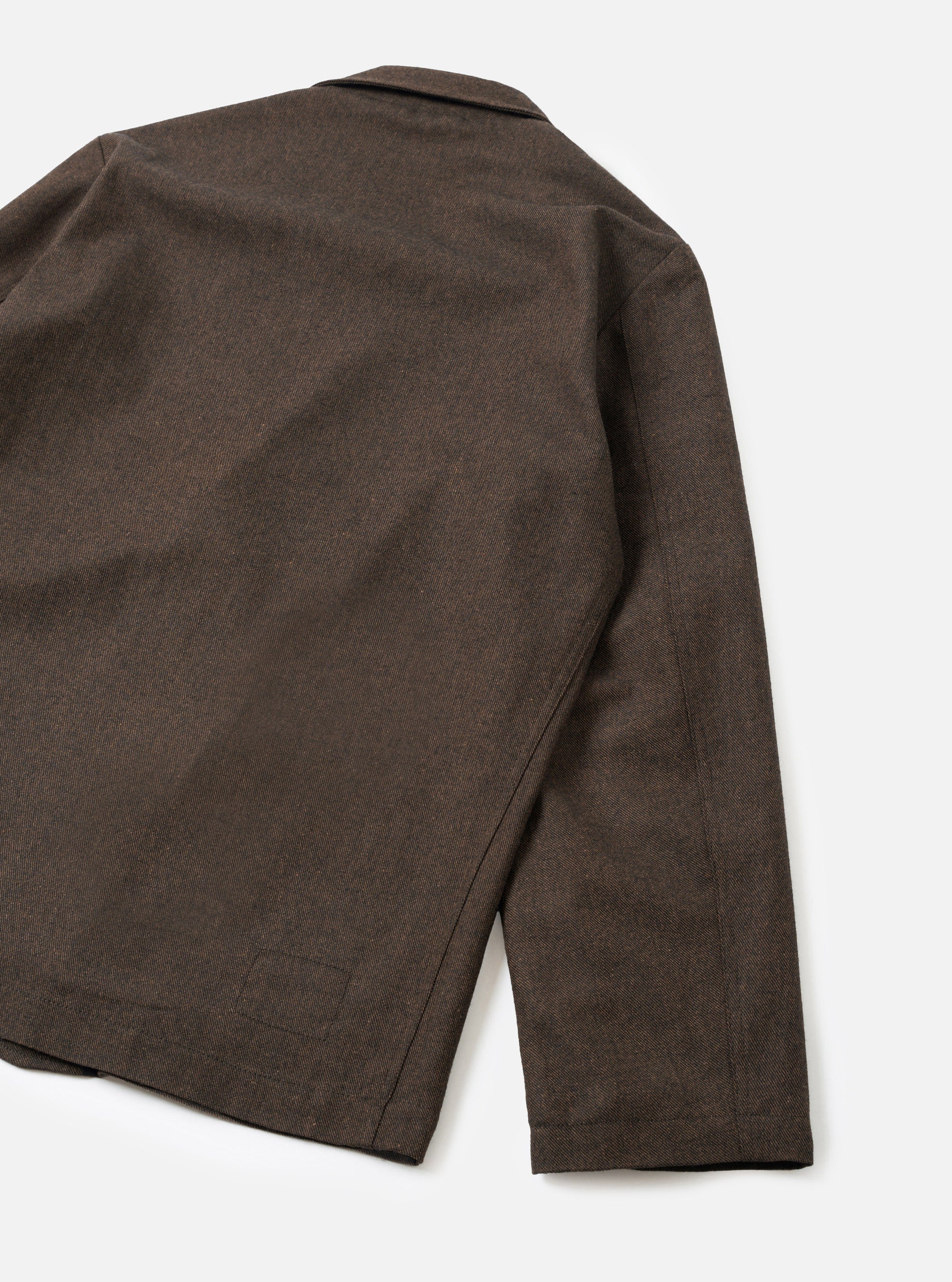 Brown Recycled Italian Tweed Two Button Jacket