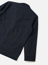 Navy Recycled Italian Tweed Two Button Jacket