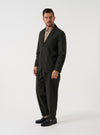 Olive Recycled Italian Tweed Two Button Jacket