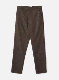 Brown Recycled Italian Tweed Military Chino