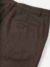 Brown Recycled Italian Tweed Military Chino