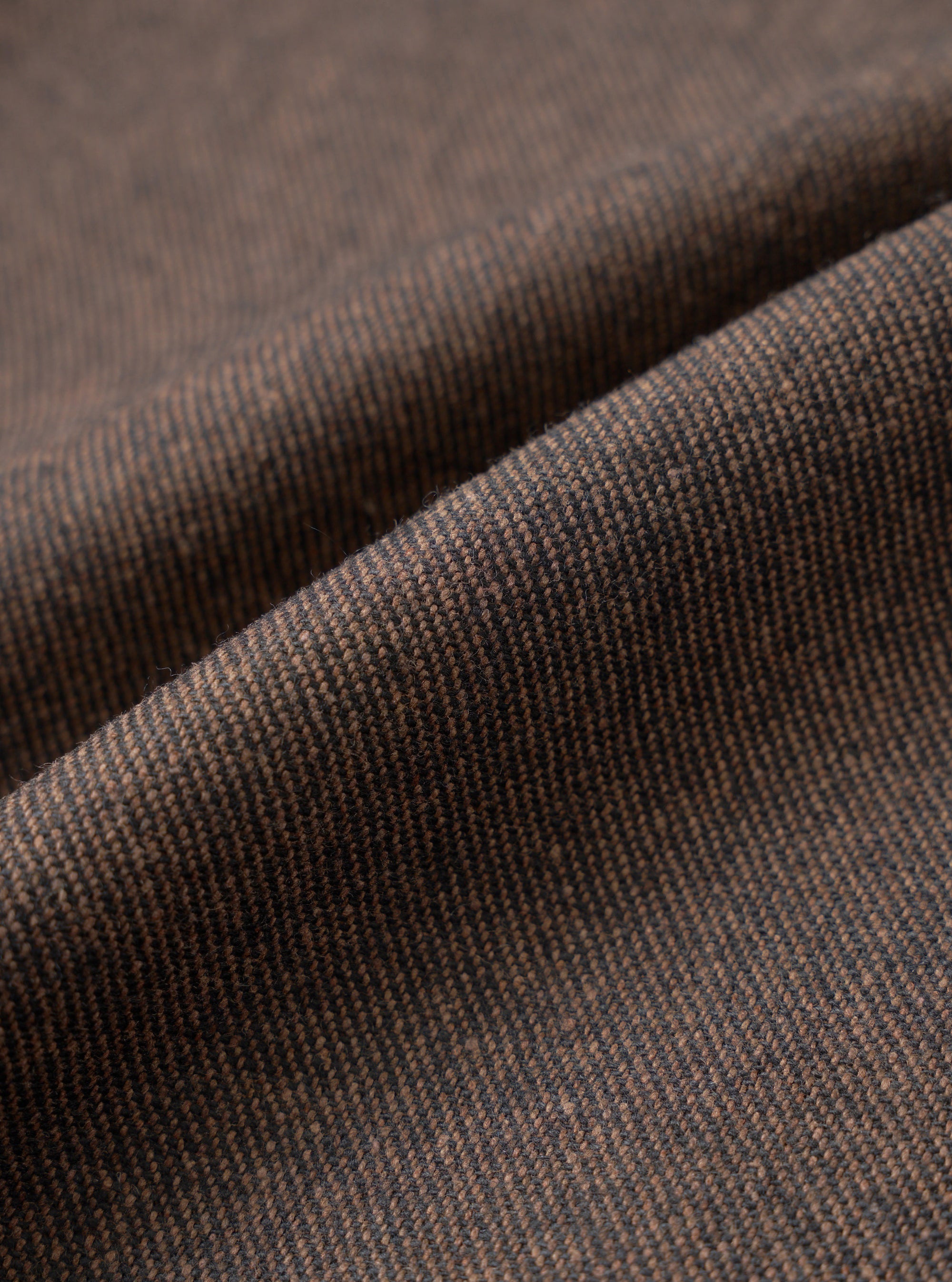 Brown Recycled Italian Tweed Military Chino