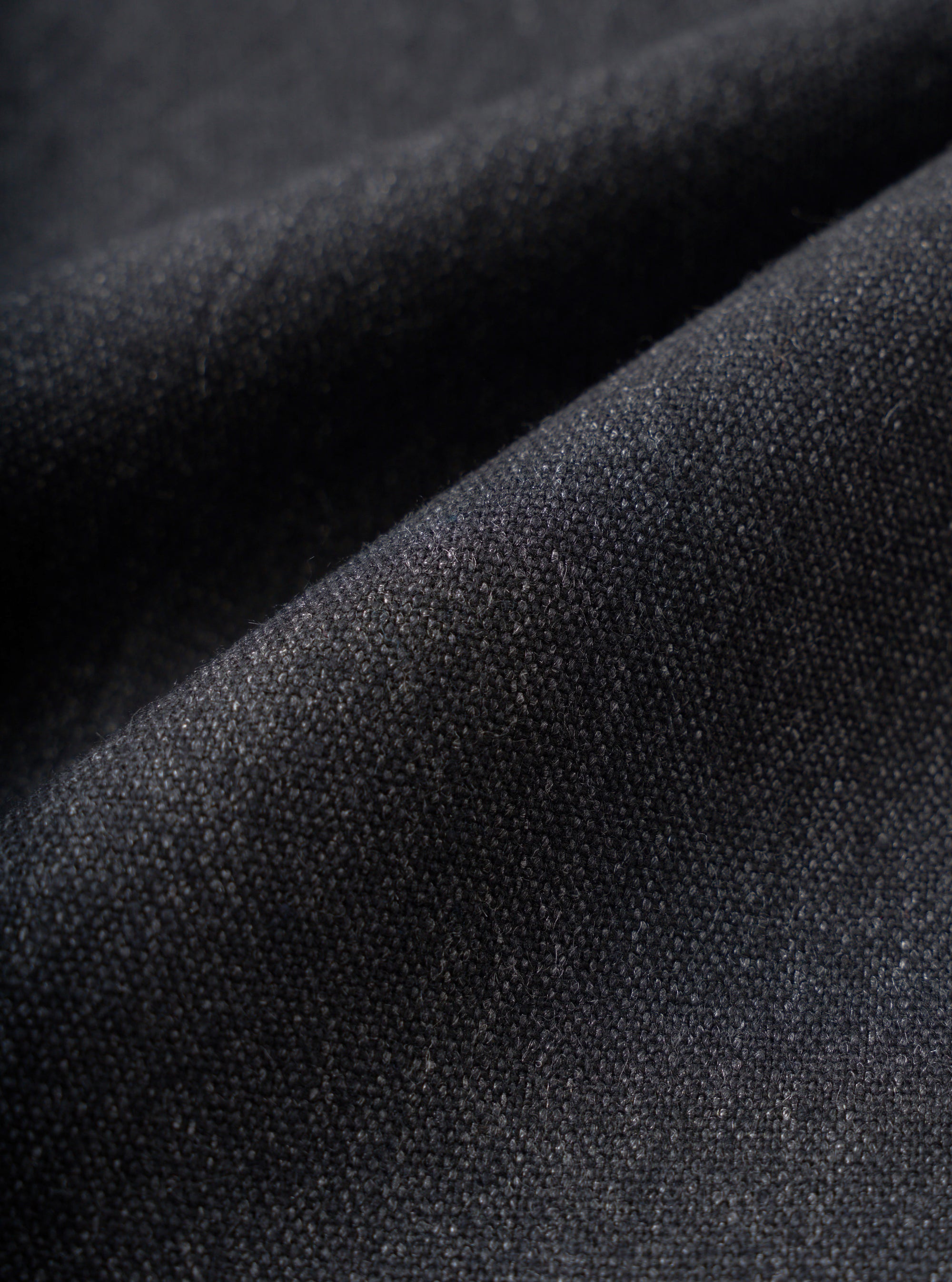 Charcoal Recycled Italian Tweed Military Chino