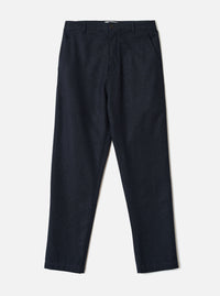 Navy Recycled Italian Tweed Military Chino