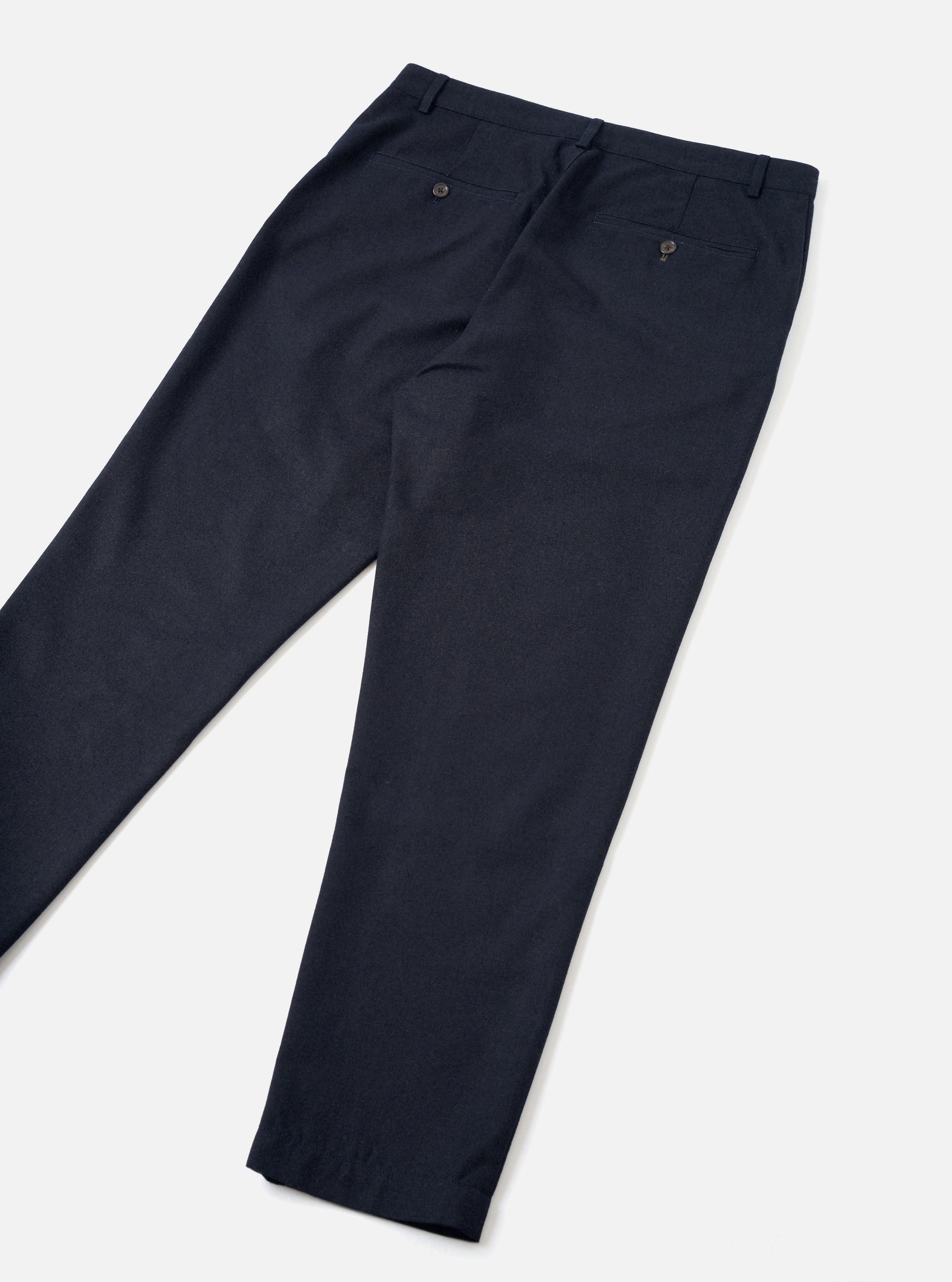 Navy Recycled Italian Tweed Military Chino