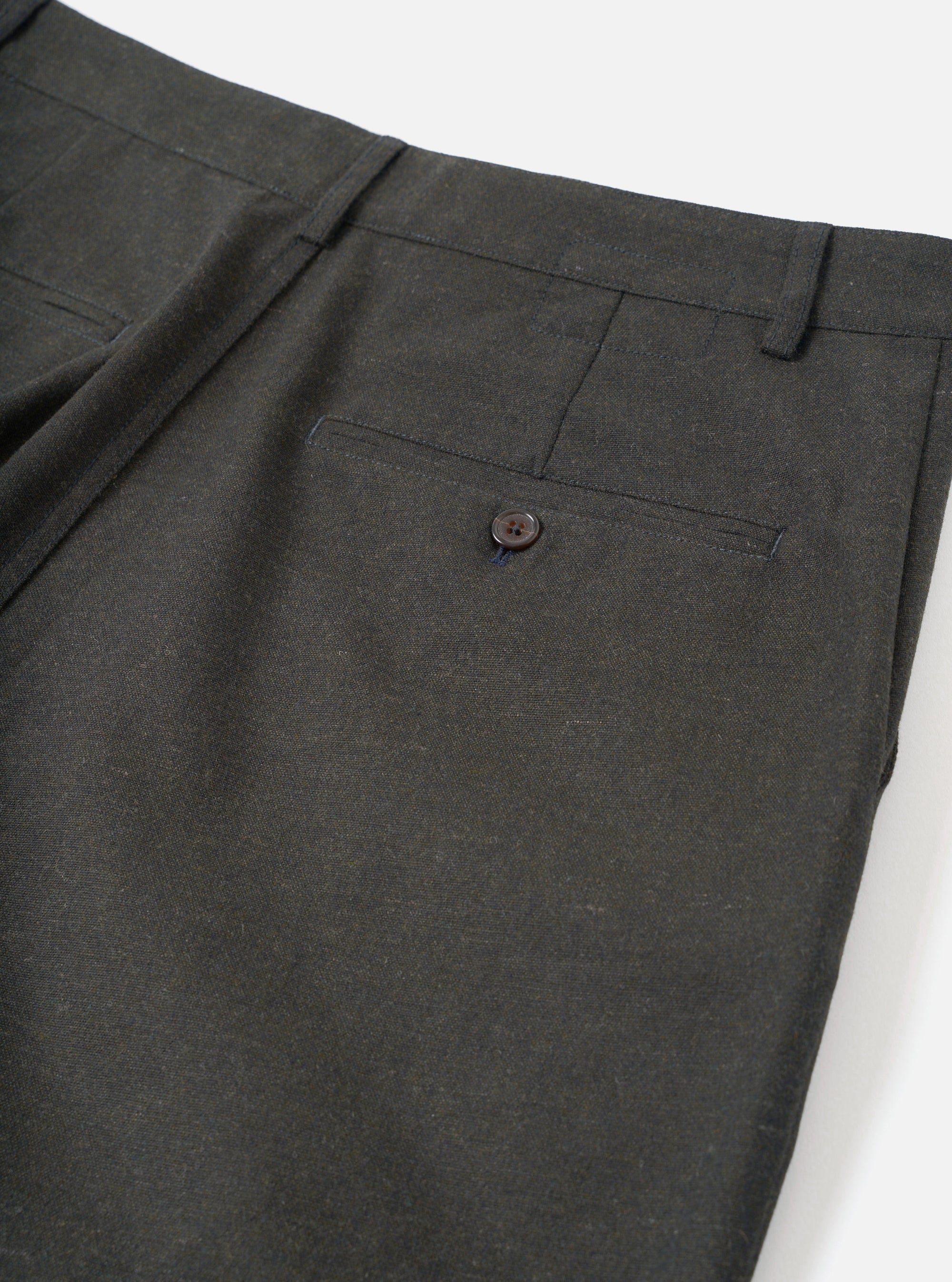 Olive Recycled Italian Tweed Military Chino