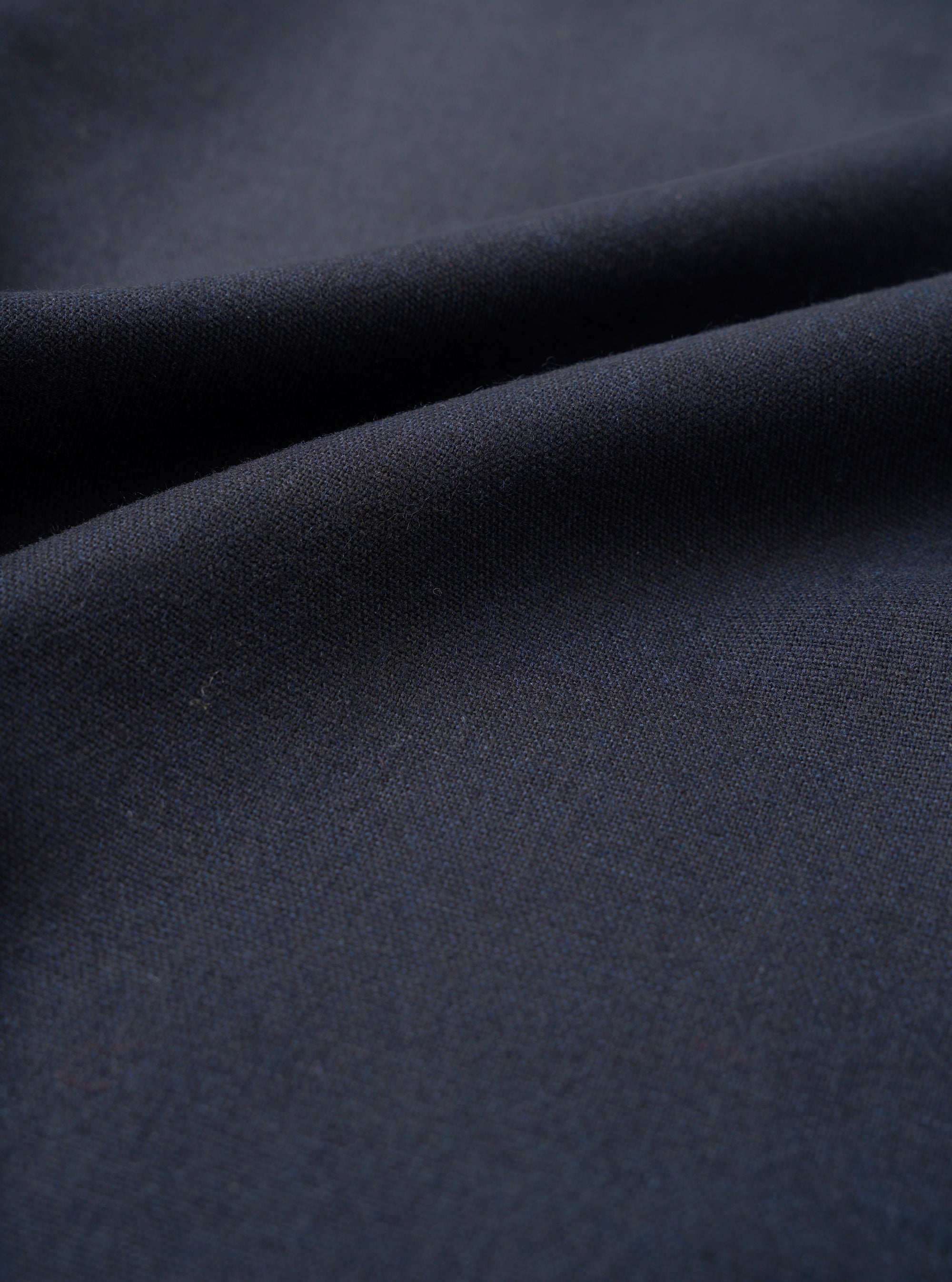 Navy Recycled Italian Tweed Pleated Track Pant
