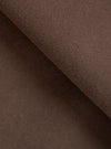 A fabric swatch close-up photograph of the Brown Comfort Moleskin Ives Jacket on a clean white background, detailing the soft, dense pile and rich color tone of the brown cotton moleskin material.