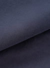 A close-up fabric swatch image showcasing the dark blue texture of the Navy Comfort Moleskin Ives Jacket against a white background, highlighting the soft brushed surface of the pure cotton moleskin weave.