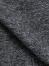 A close-up fabric swatch image of the Navy/Pale Grey Losso Mohair Mix Cardigan on a white background, displaying the detailed fuzzy mohair blend texture, rich navy and pale grey yarns, and soft knit pattern.