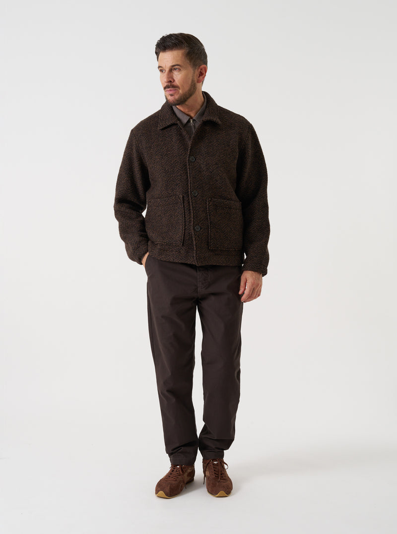 Brown Raven Fleece Rams Jacket