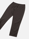 Rear view image of the Brown Micro Canvas Military Chino on a plain white studio background. The shot highlights the back welt pockets, clean rear tailoring, waistband detailing, and straight cut of the durable brown cotton fabric.