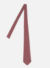 Front product shot of the Brown Regal Cotton Tie displayed against a plain white studio background, showcasing the elegant brown color, tailored blade shape, and refined woven finish.