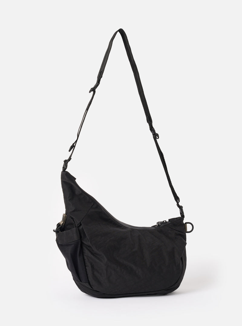 F/CE.® Black Textured Twill Horn Mini Shoulder Bag