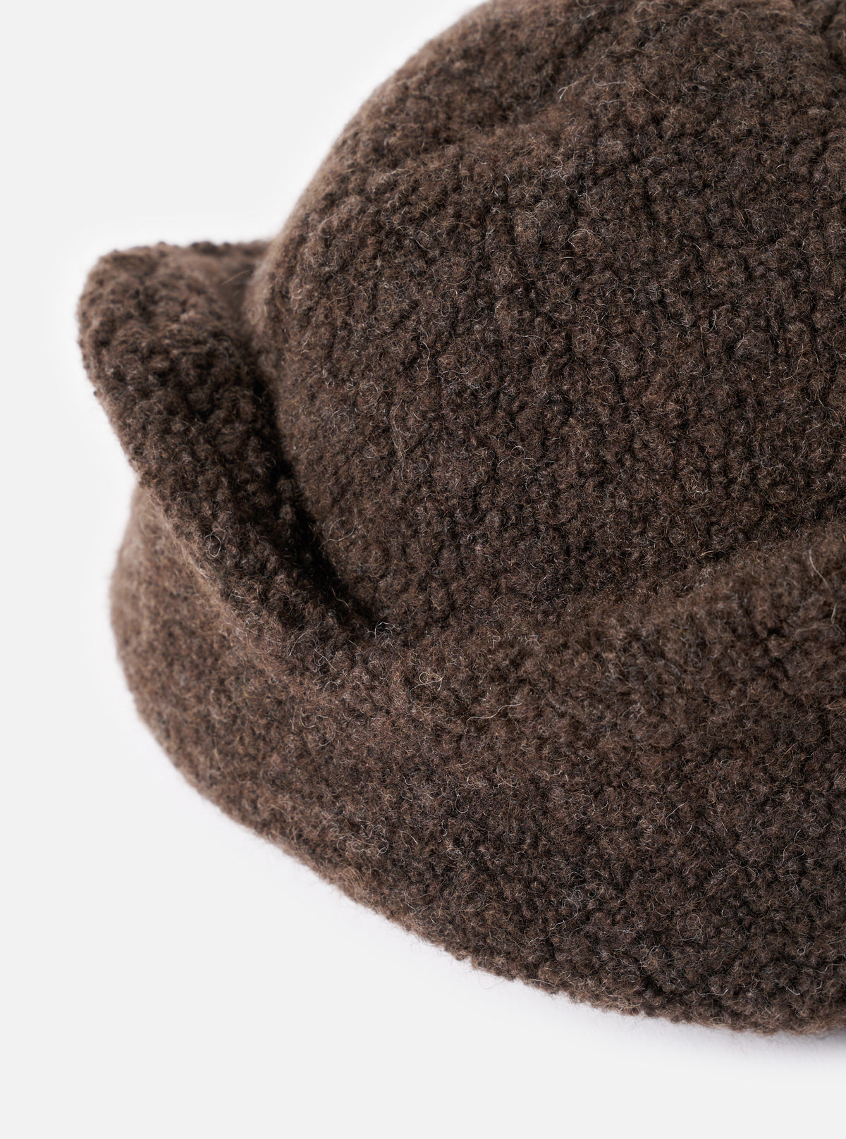 cableami® Brown Recycled Wool Flight Watch Cap