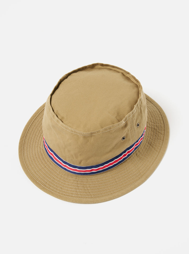Beige Chino Cotton cableami® Loose Light Pork Pie Hat