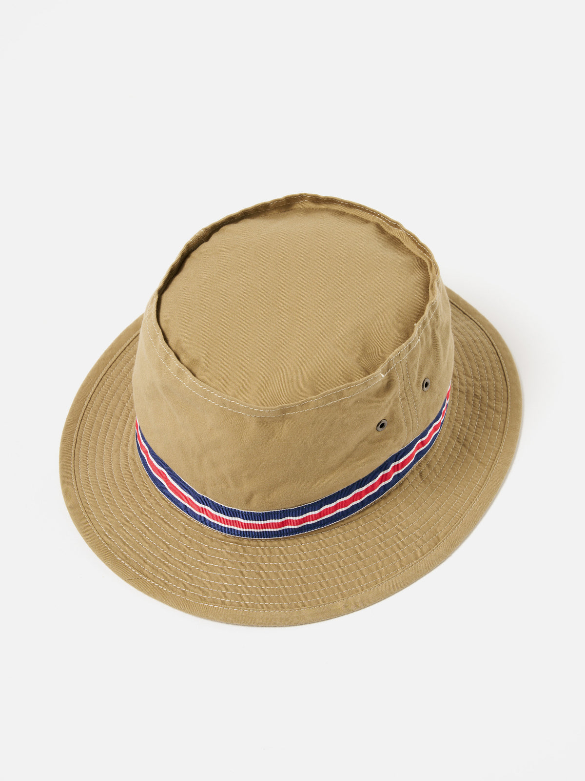 Beige Chino Cotton cableami® Loose Light Pork Pie Hat