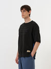 master-piece x Universal Works Black Brush Back Sweat S/S Billy Sweat